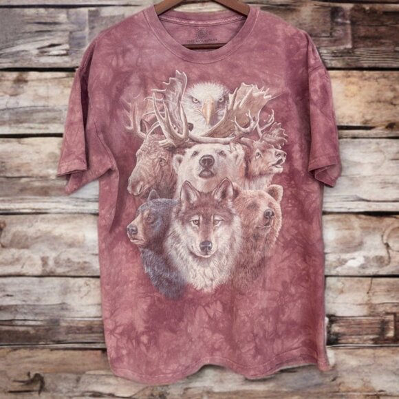 The Mountain Wolf Wildlife Graphic Tee XL Black Nature Animal Vintage Y2K - Picture 2 of 9